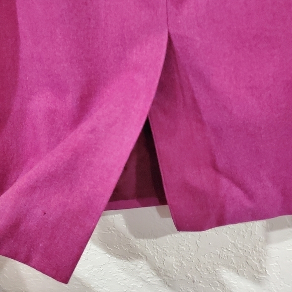 NWT Vintage 80's Pendleton 100% Virgin Wool Pink Pencil Skirt Size 12 - Picture 5 of 11